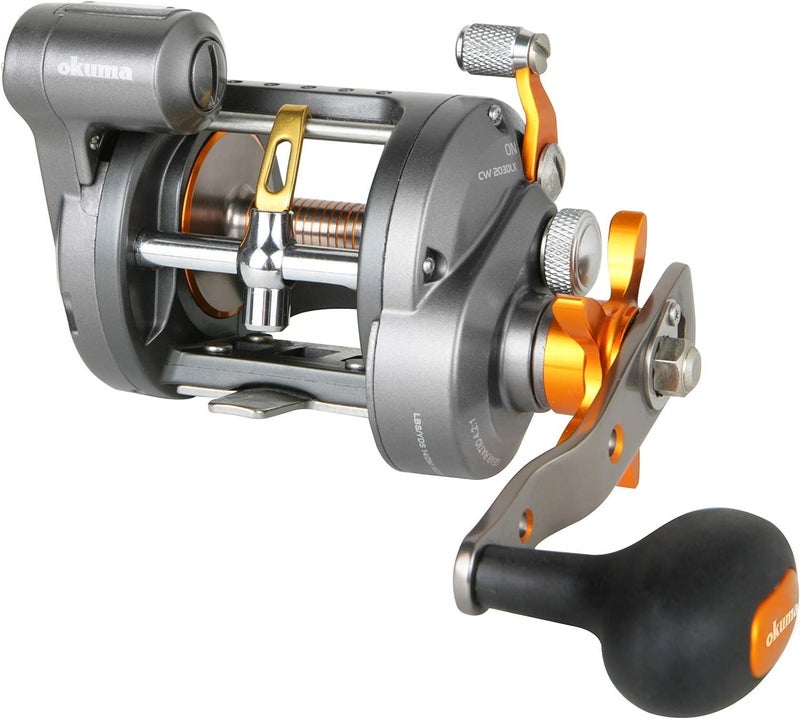 Okuma Fishing Tackle Cold Water Linecounter Trolling Reel CW-203D Silver - Image 3
